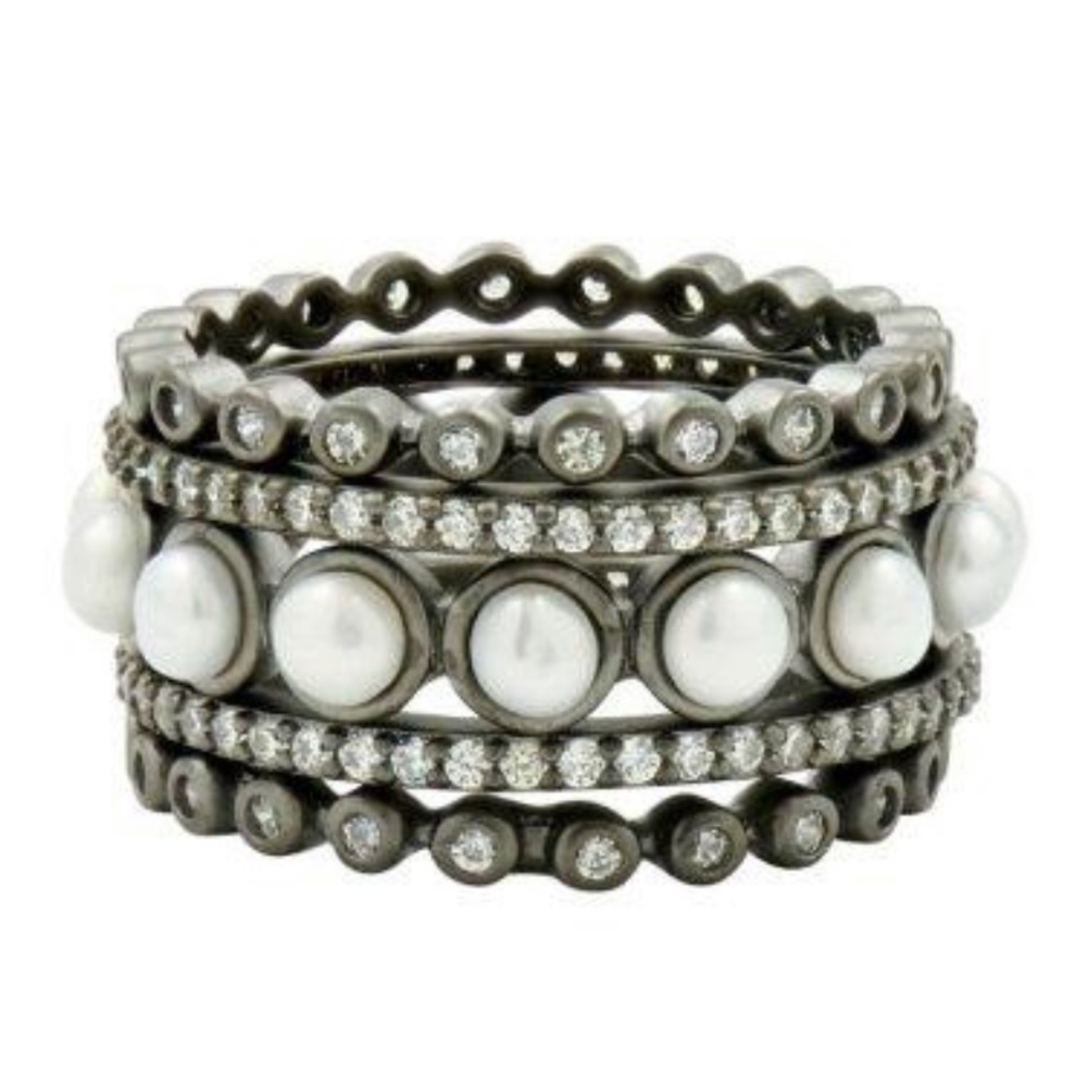 Freda Rothman 5 Stack Ring Set - Picture 2 of 7